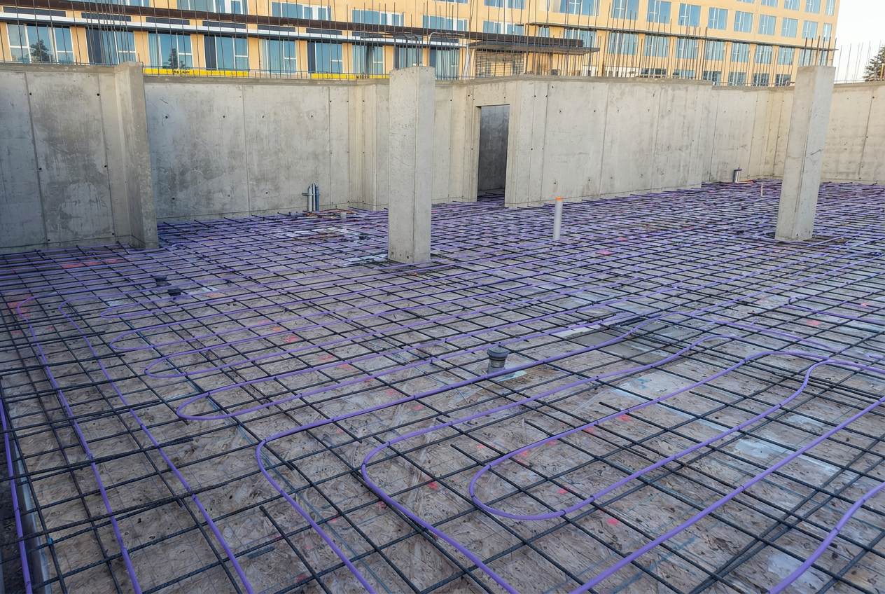 Emmanuel Seniors Living PEX concrete curing project